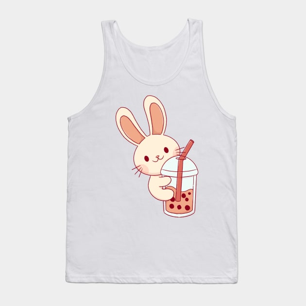 cute bunny on boba cup Tank Top by SugarSalt